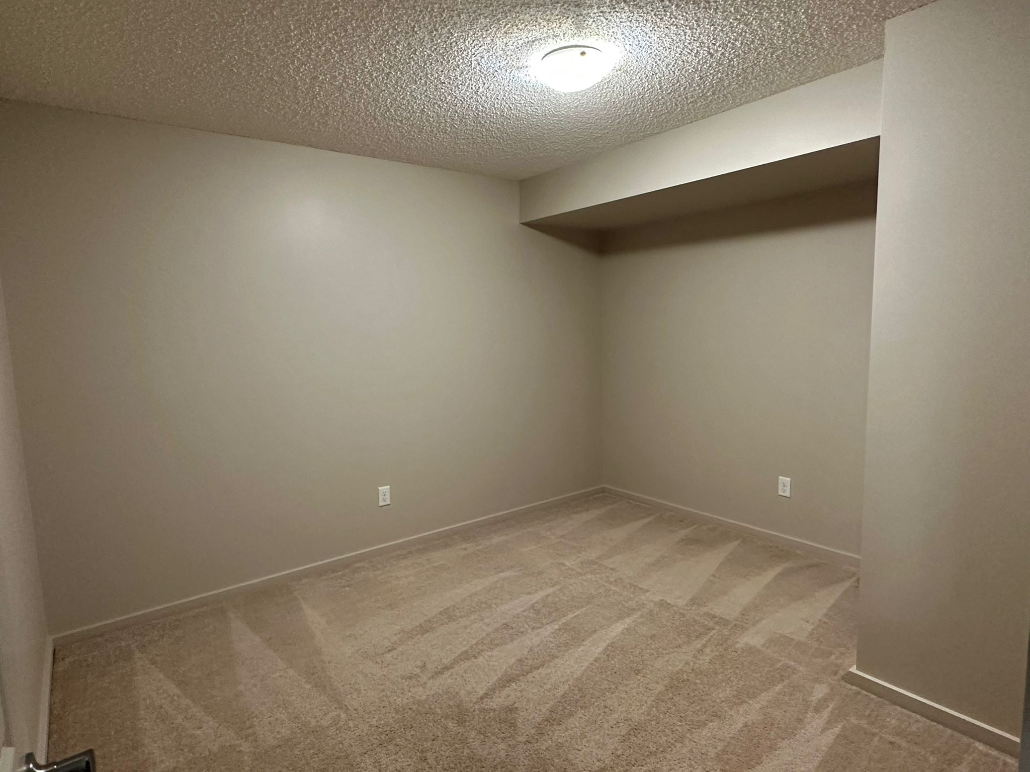 Bedroom fresh paint carpet Edmonton suite